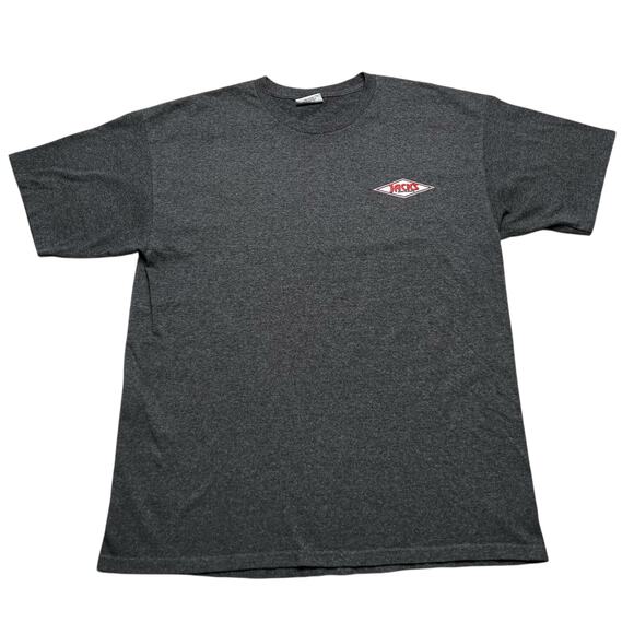 Y2K Jacks Surfboards Shirt Mens large Gray / Red Outdoors Surfer Surfing Retro - Picture 5 of 8